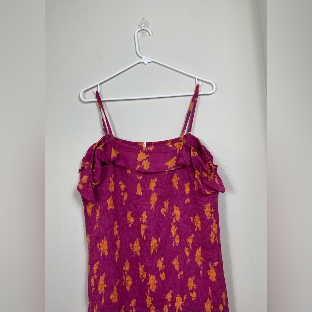 CELANDINE OFF-THE-SHOULDER SMOCKED
MIDI DRESS, Size XL NWT - Picture 10 of 15